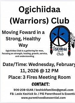 Ogichiidaa (Warriors) Club. Startinh February 11, 2026
